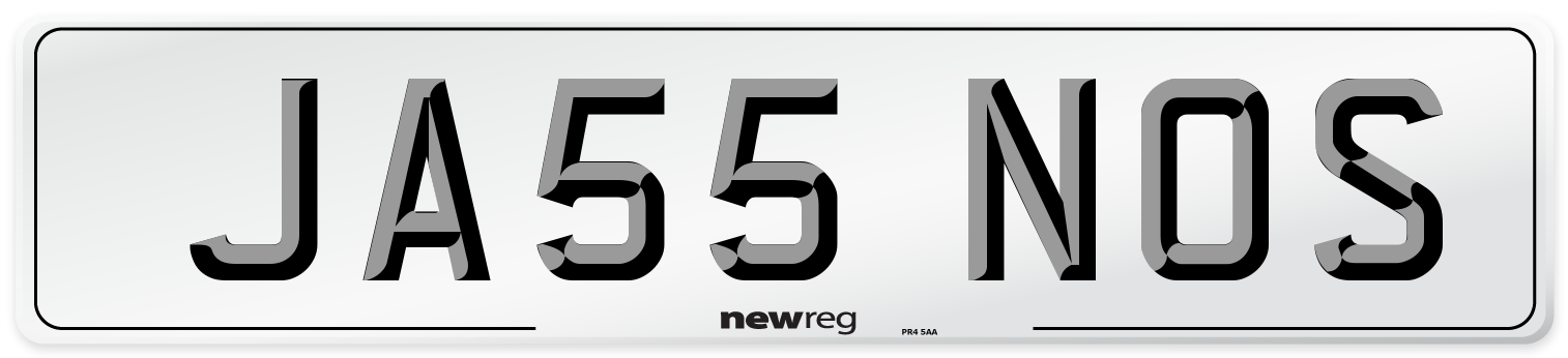 JA55 NOS Number Plate from New Reg